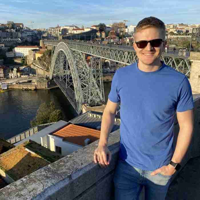 Sculpt website owner Simon Strutt in Porto